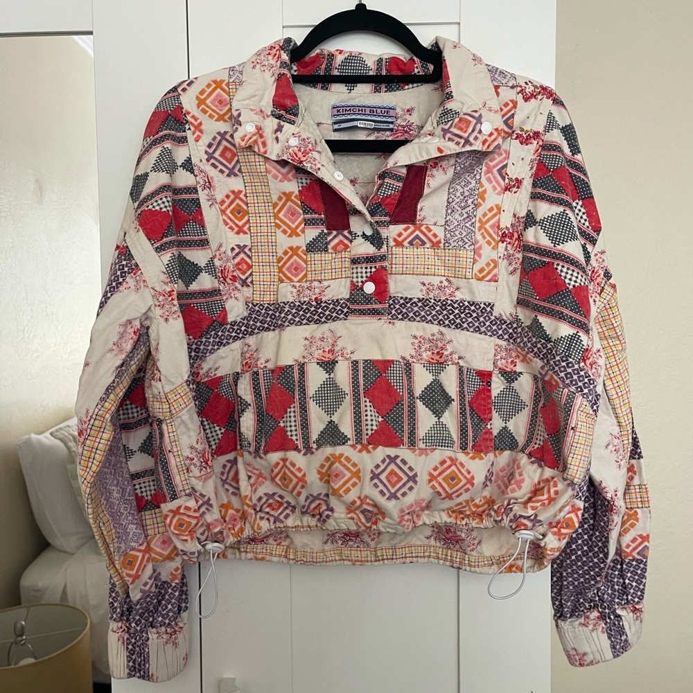 UO Kimchi Blue Patchwork Summit Anorak Jacket